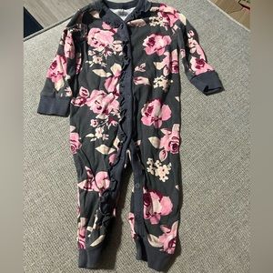 Grey flower pajamas.